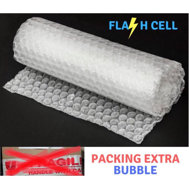 

Packing Extra Tambahan Bubble Warp Tambahan Supaya Packing Lebih aman