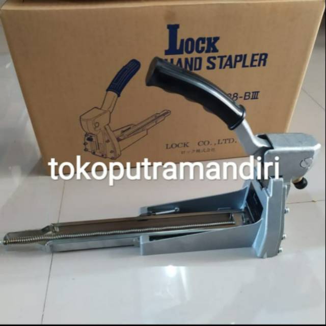 

Lock hand stapler 3518 / 3/4 asli Japan alat Staples kardus / karton