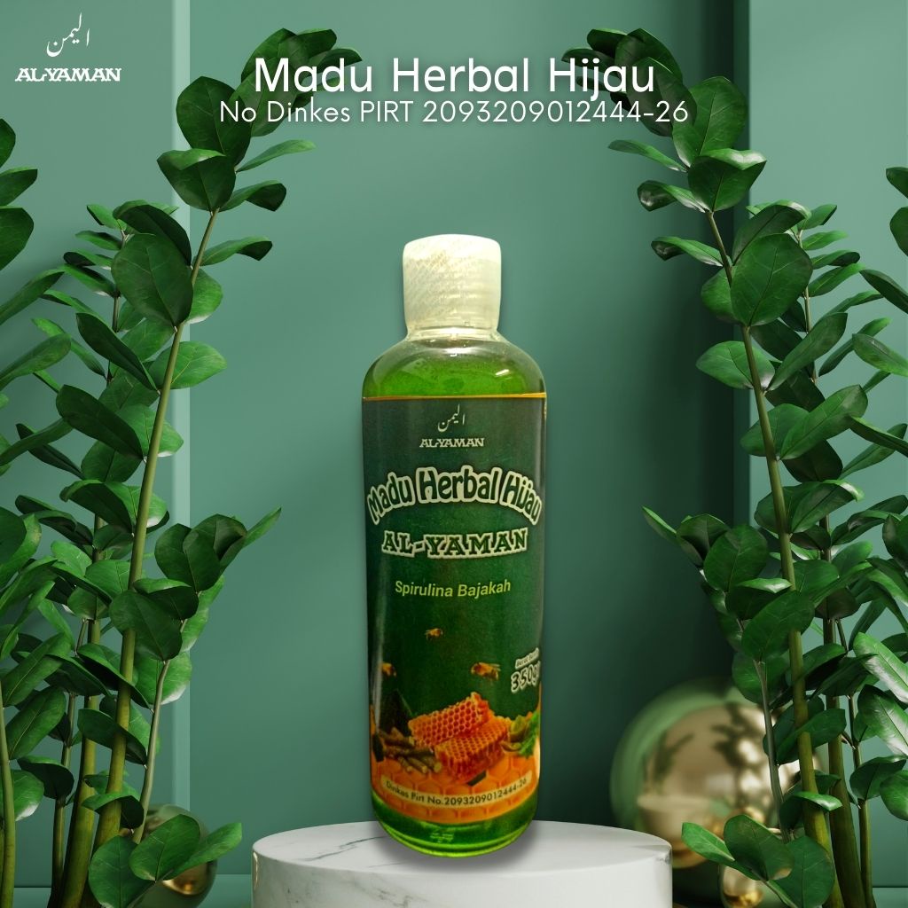 Madu Herbal green honey Spirulina Bajakah Untuk Penyakit Maag asam lambung dan gred madu herbal hijau untuk masalah di lambung 350gram