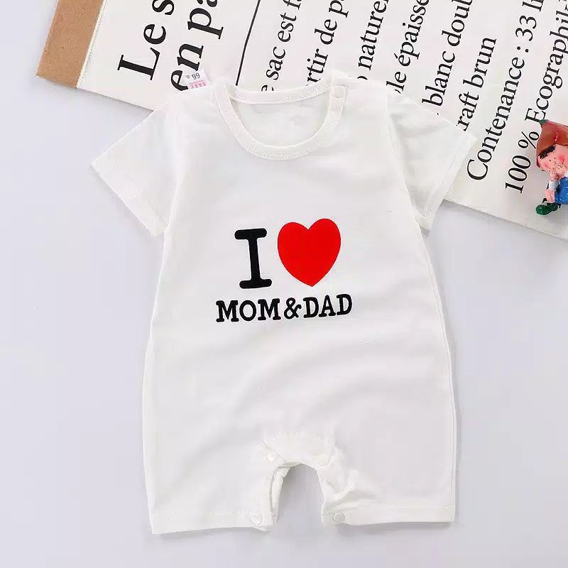 Romper Fashion Bayi / Baju Kodok Bayi Bahan Catton Combed 30s