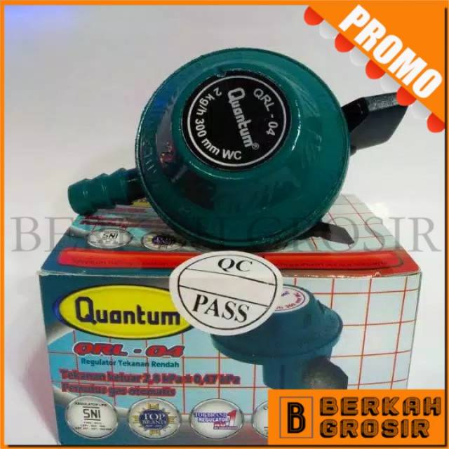 Jual Regulator Gas LPG Tekanan Rendah Quantum QRL04 Kompor Gas Low