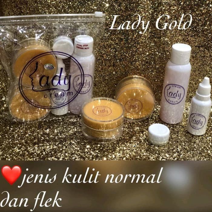 Lady Cream Gold Skincare Wajah Kulit Normal