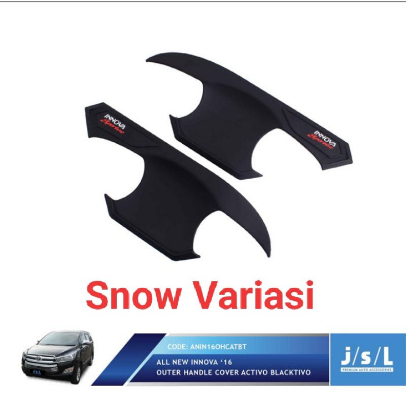 New Innova 2016 mangkok pintu Outer handle cover Activo black JSL