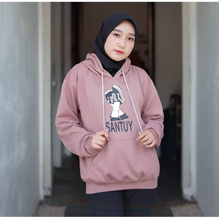 Sweater Wanita Keren Berkualitas - Santuy Hoodie