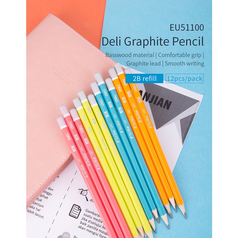 

Pensil DELI Graphite 2B - EU51100