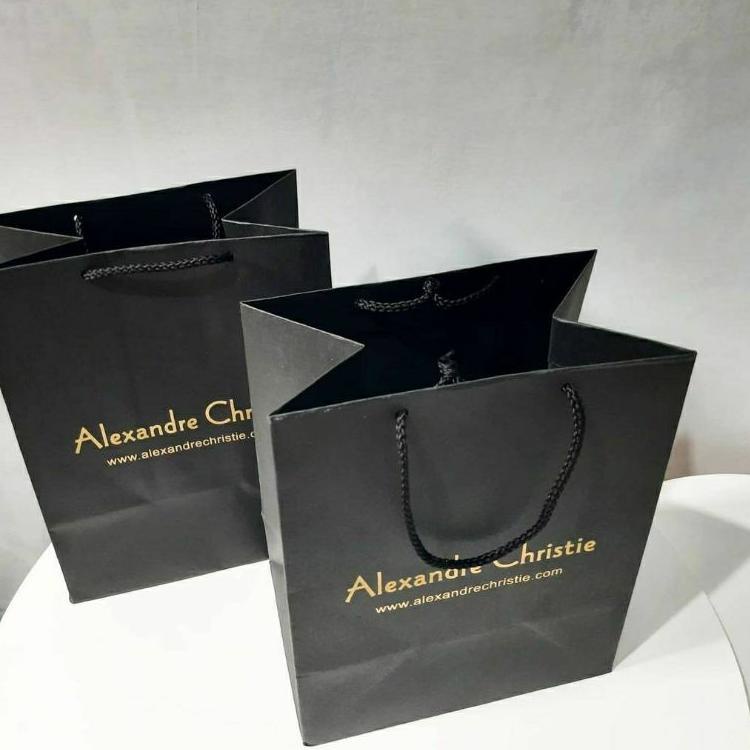 

[KODE LYWYZ] Paperbag Alexandre Christie Hitam Paper Bag Kotak Jam Tangan