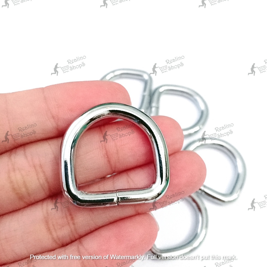 RING D TINGGI - 2CM NEKEL (KUALITAS TEBAL)