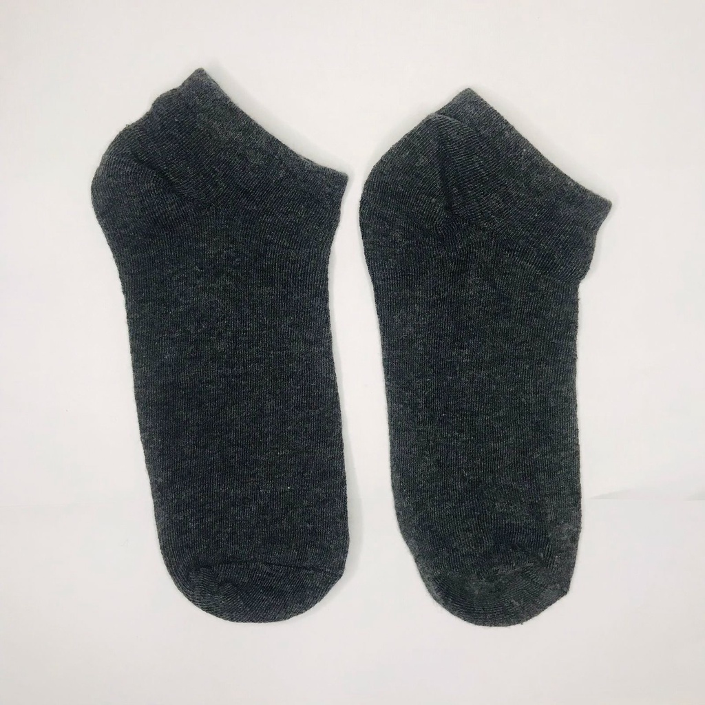 ⭐Bobastore⭐ R108 Kaos Kaki Polos Wanita KaosKaki Spandek Pendek Korea Murah Short Socks-MOTIF 2 ABU TUA