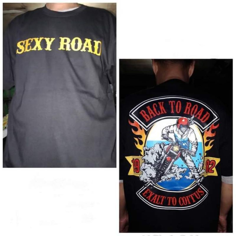 KAOS SEXY ROAD BACKTOROAD HITAM ORIGINAL