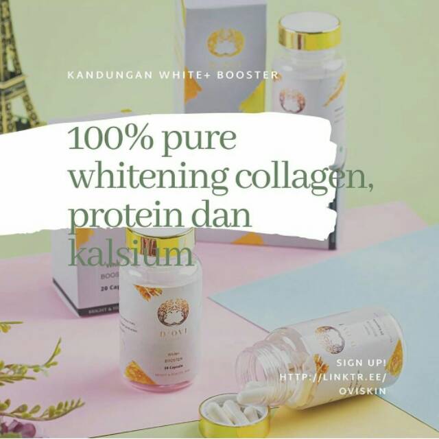D'Ovi Beauty || pemutih badan || whitening collagen || pil white booster || suplemen kecantikan