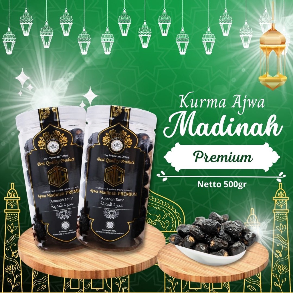 

Madinah Premium Kurma Ajwa Original Kurma Madinah kemasan 500 gram