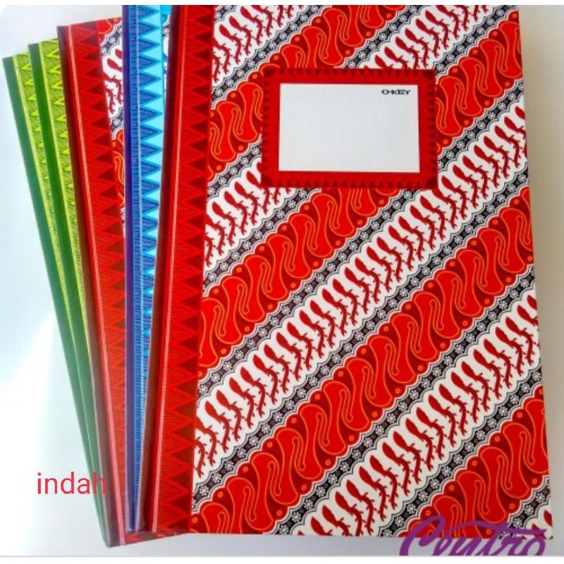 Buku Folio Hard Cover 100 Lembar Okey Kiky Batik