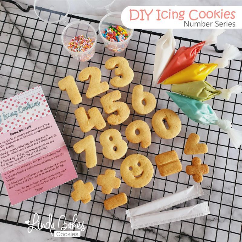 

DIY Icing Cookies | Decorating | Kukis Hias | Kue Kering | Souvenir - Number Series