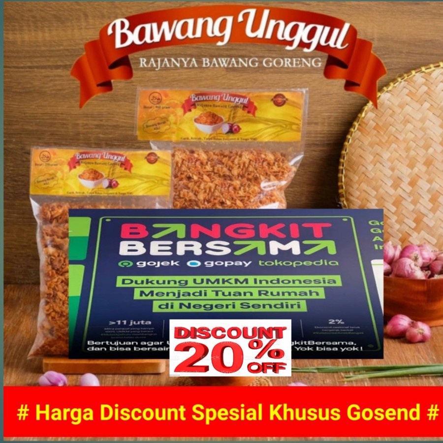 

Bawang Goreng 500 gram (khusus Gosend)