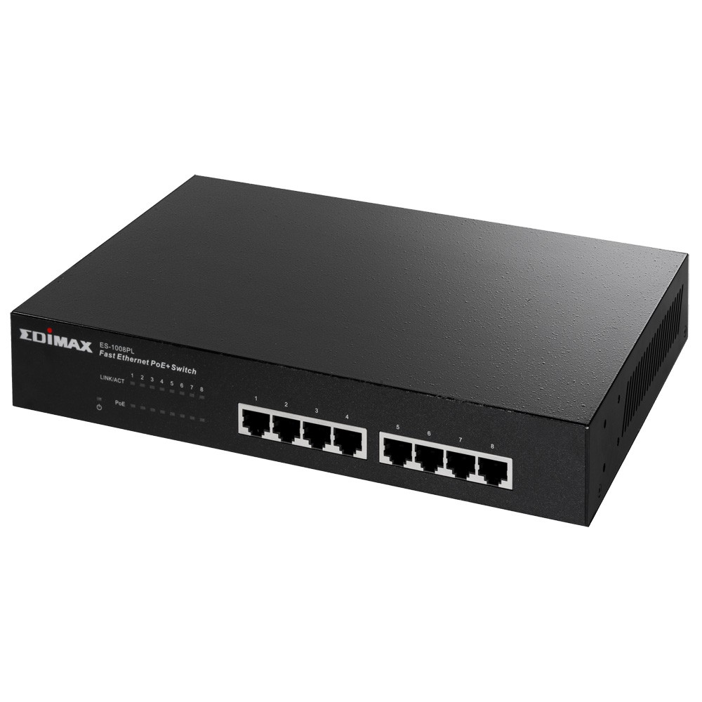 EDIMAX ES-1008PL 8-Port Fast Ethernet PoE Switch