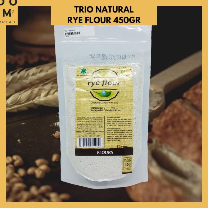 

[COD] Tepung Rye Trio Natural (Wholemeal Rye Flour) 450 GR [COD]