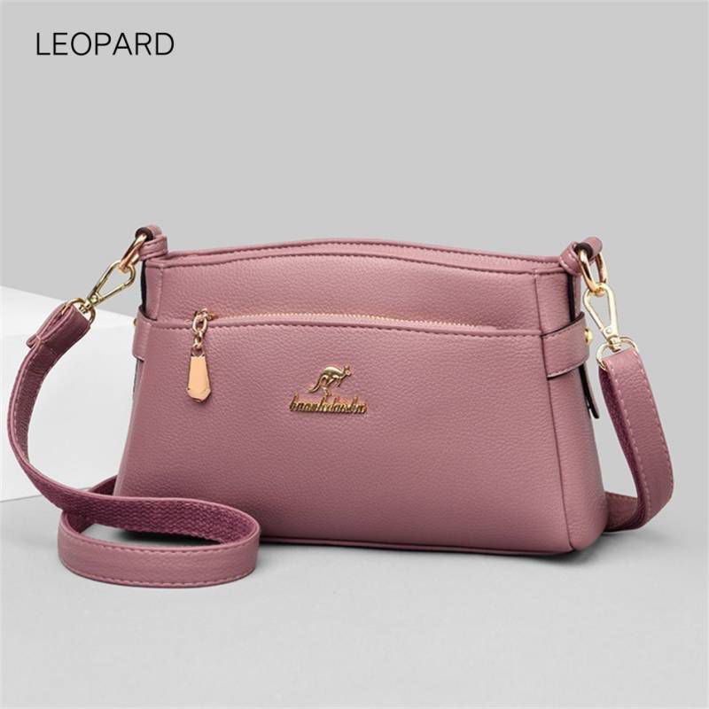 BISA BAYAR DITEMPAT tas selempang wanita kangguru 3 resleting top handbags