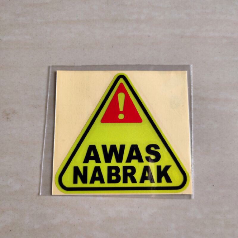 

sticker awas nabrak