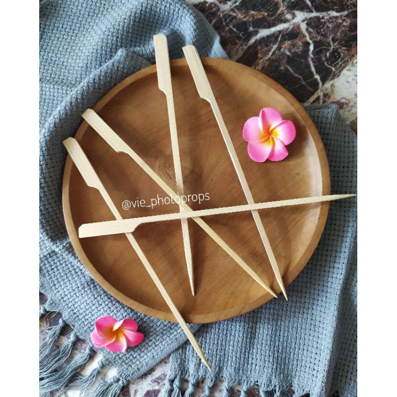 Jual 1 Pack 10 Pcs Tusukan Sate Bbq Tusukan Bambu Shopee Indonesia 7556