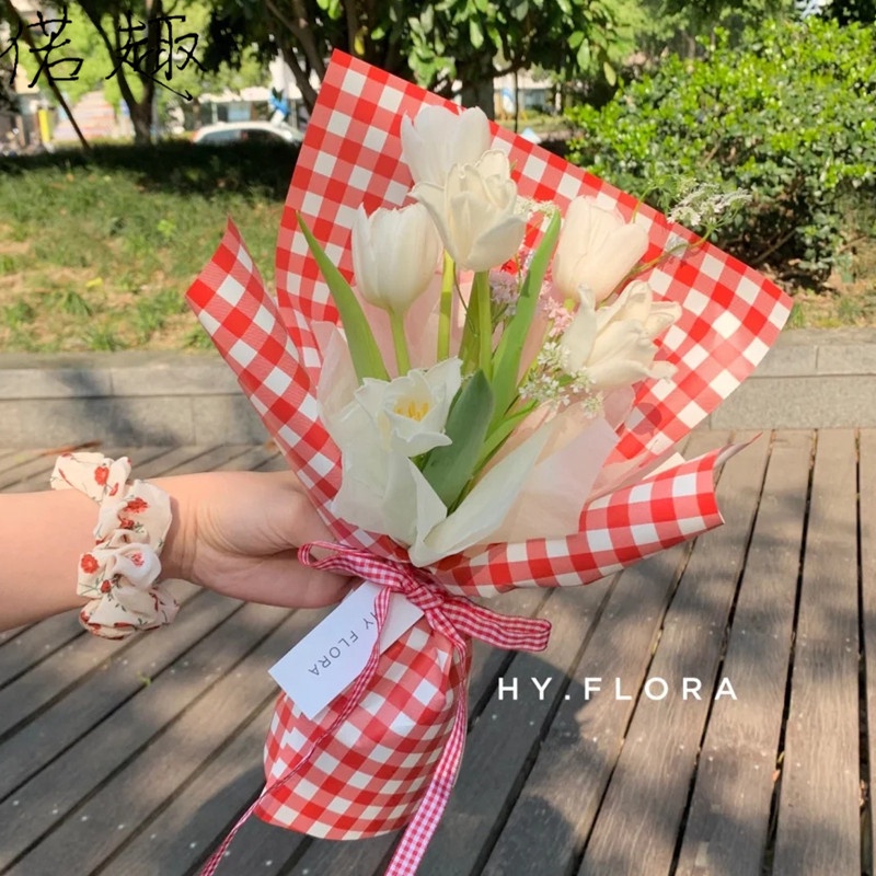 KERTAS BUNGA / FLOWER WRAPPING 2 WARNA / KERTAS KADO / KERTAS BUKET BOUQUET 6012