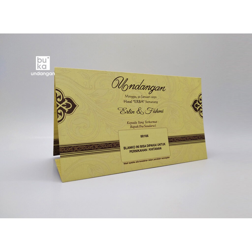 Blanko Undangan Nikah Kosongan ERBA-88166