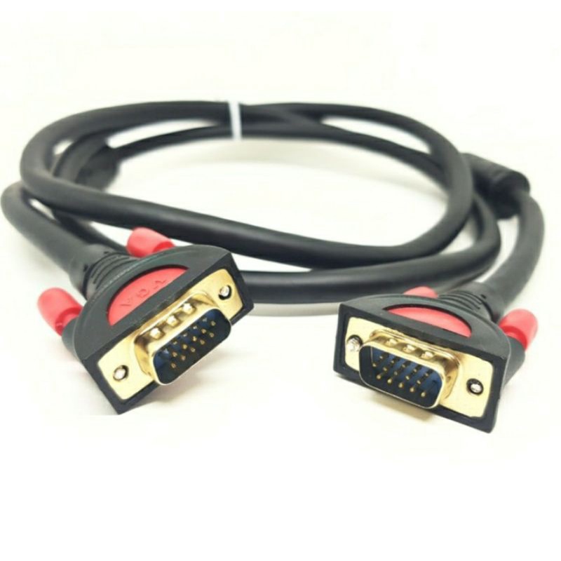 SKU-1069 KABEL VGA 1.5M 3+9 SUPER HIGH QUALITY GOLD PLATED 1.5 METER