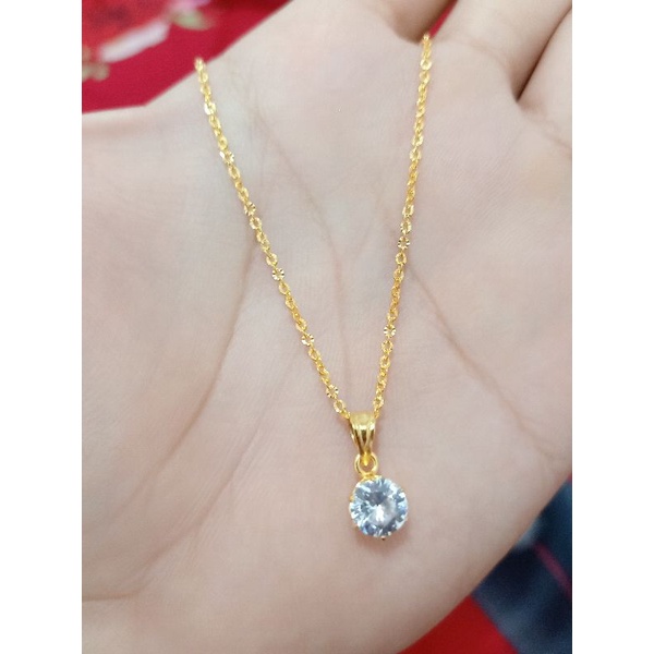 KALUNG DEWASA NORI DAN LIONTIN PERAK 925 MAS 24K