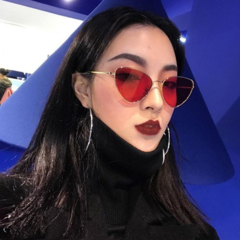 Kacamata Retro Korean Cat Eye Glasses Wanita