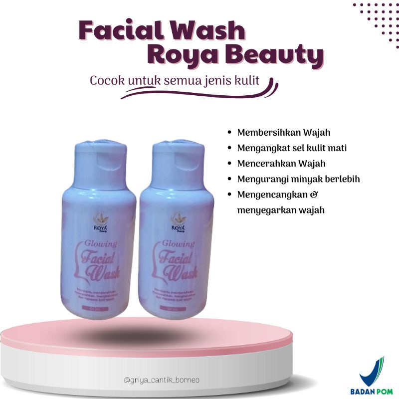 Facial Wash Roya Beauty Skincare / Sabun Glowing