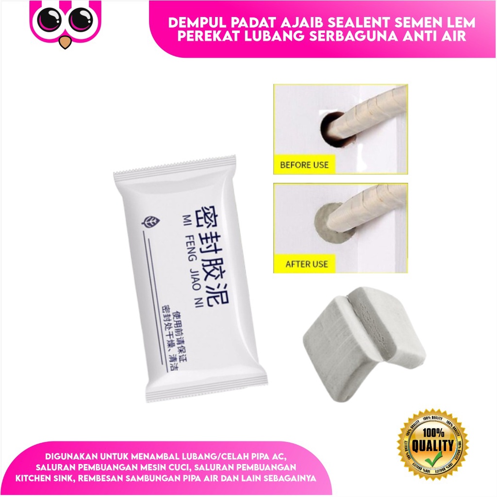 

DEMPUL PADAT AJAIB SEALENT SEMEN LEM PEREKAT LUBANG SERBAGUNA ANTI AIR / PLASTISIN SEAL CREAM LUMPUR