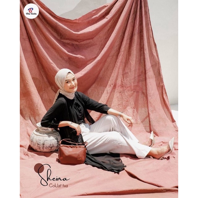 Tas wanita seempang sheina bag original brand Biru Tsabita