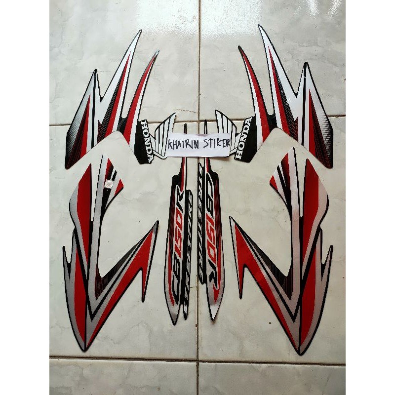 striping stiker cb150r cb 150 r hitam ful 2013