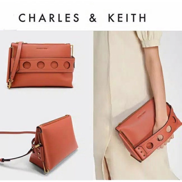 Tas Charles & Keith Sling with Handgrip (Orange)