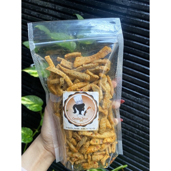 

Basreng Pedas Daun jeruk