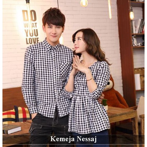 PROMO Kemeja couple Baru | Fashion pasangan keren | Nessaj