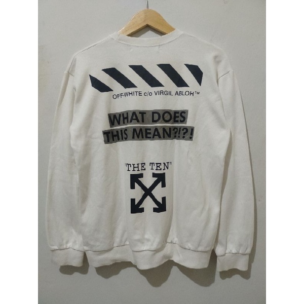 Crewneck sweater OFF WHITE second branded