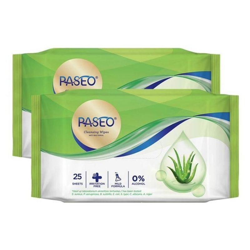 Paseo Anti Bacterial Wipes 25s' Buy One Get One Free