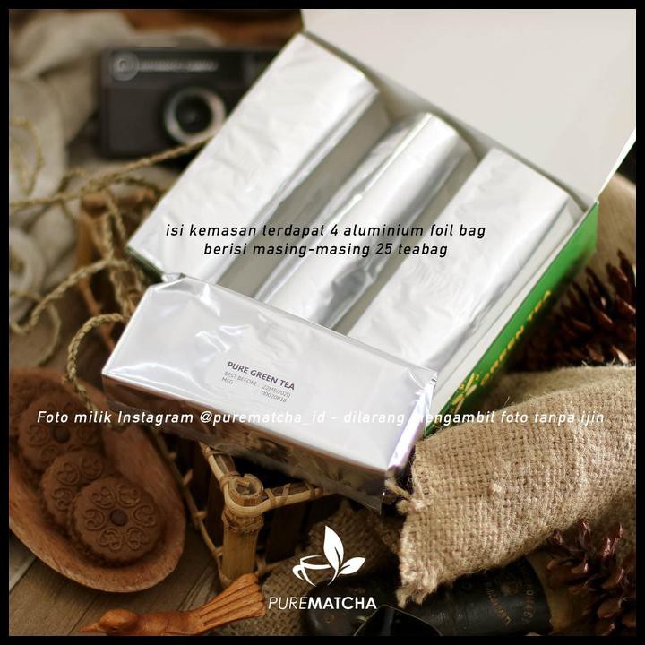 

Savis Tea - Premium Green Tea 100 Teabags Teh Hijau Greentea Indonesia