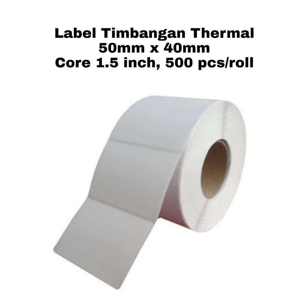 

LABEL STIKER THERMAL TIMBANGAN DIGITAL 50mm X 40mm