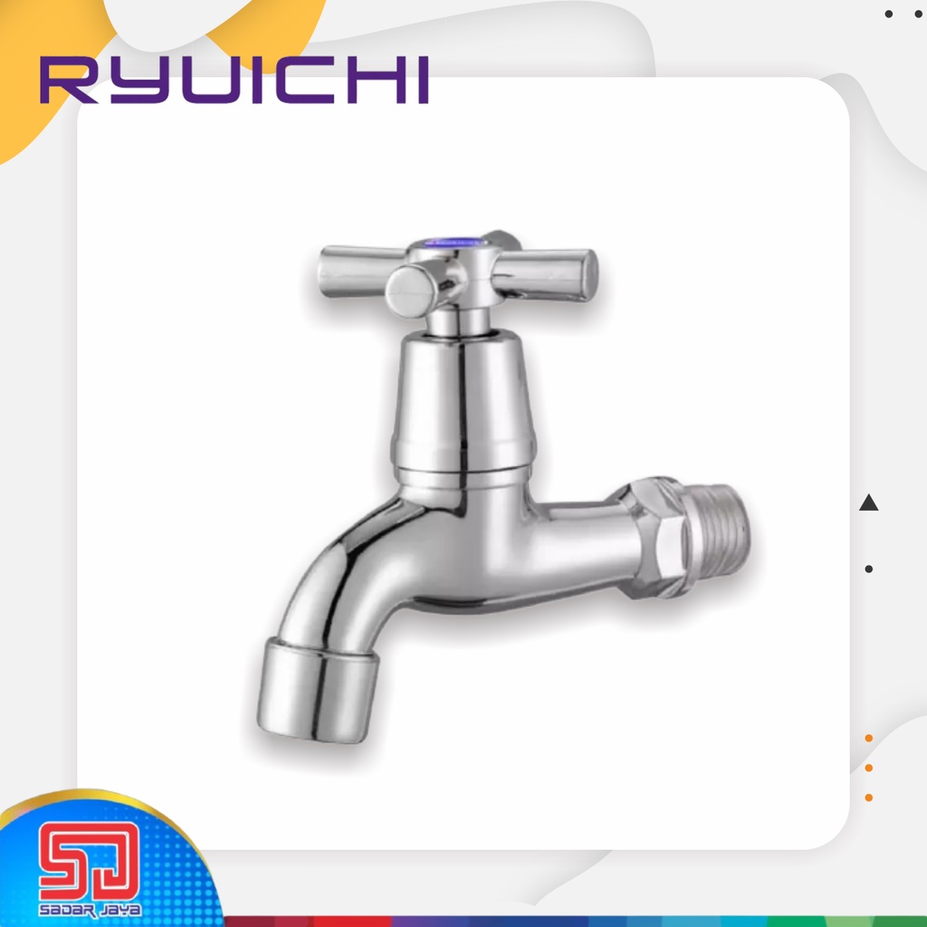 Ryuichi FAW 011C Kran Tembok Keran Saringan 1/2&quot; ABS Plastik Chrome