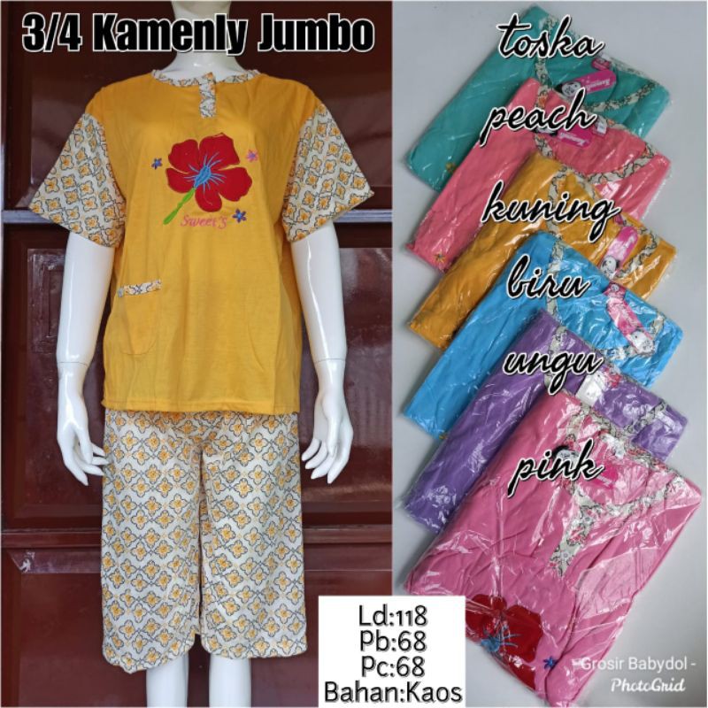 Daster 3/4 Jumbo Kemenly
