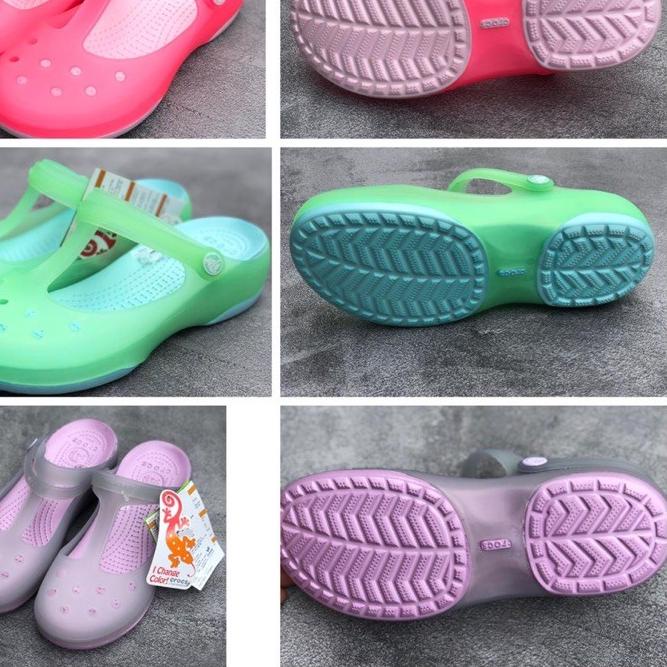♩ GROSIR Sendal Crocs Maryjane Women Croc Clogs Mj Women Marijane Croc Maryjane Sandal ➼