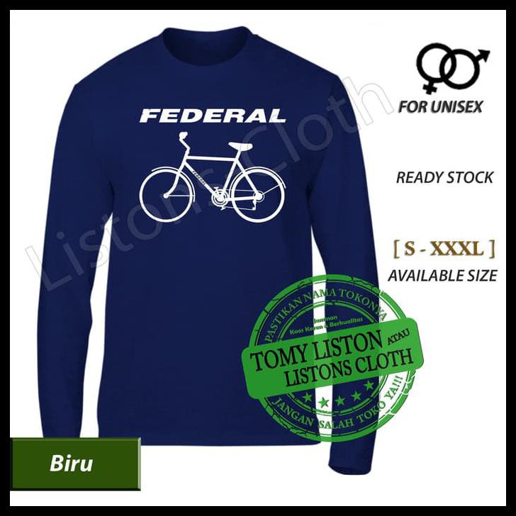 KAOS SEPEDA FEDERAL KLASIK LENGAN PANJANG