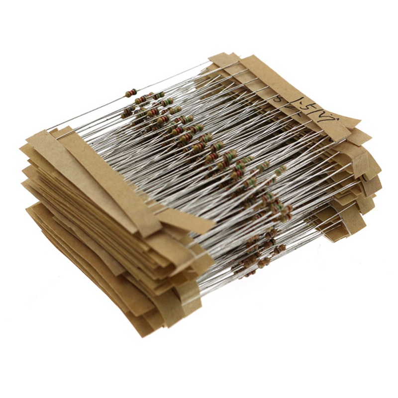 Btsg1/6w 5% 640pcs 64harga 1R - 10MR Resistor Film Karbon Aneka Kit Set