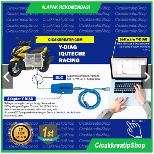 IQUTECHE SCANNER MOTOR INJEKSI YDIAG (UNTUK MOTOR YAMAHA)