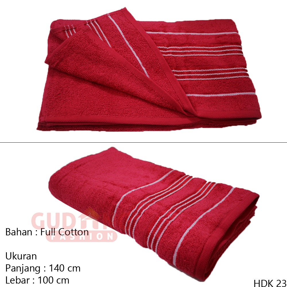 Handuk Katun Merah HDK 23