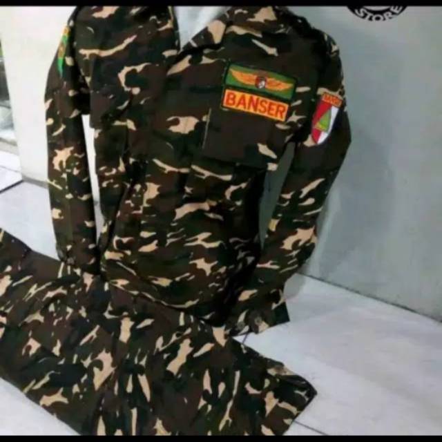 Seragam PDL  Banser nasional  lengkap