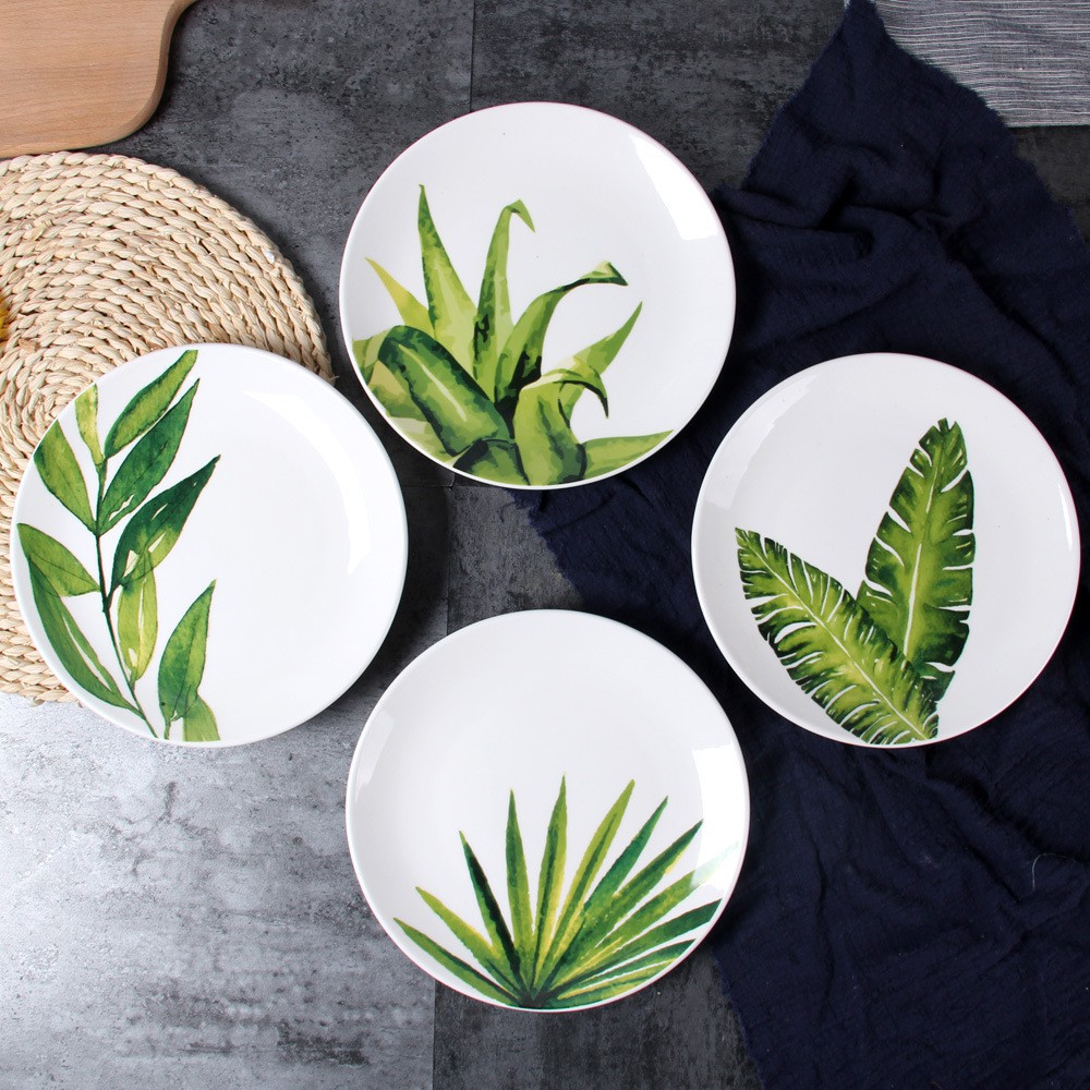 LIV | PIRING PASTA PIRING KERAMIK MOTIF DAUN