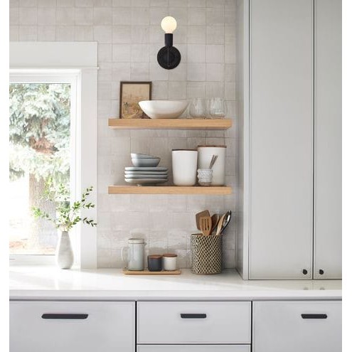 Rak Ambalan Rak Gantung Hiasan Dinding Serat Kayu Set Wall Floating Shelf Minimalis