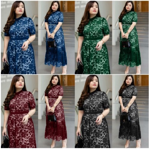 DRESS JUMBO MOMO BRUKAT LD110 DRES DUYUNG MERMAID DRESS JUMBO DRESS BRUKAT DRESS PESTA PARTY NATAL L